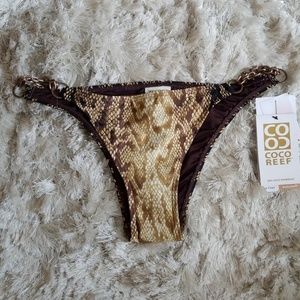 Coco Reef snake skin bikini bottoms